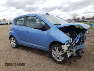 2015 Chevrolet Spark LS with VIN KL8CB6S99FC709189, listed as a Copart auction lot 53327905 with 80,481 mi miles and Salvage Title. Bid and sale history available at DreamBid. Image 4.