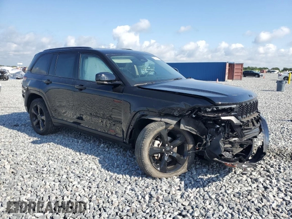 2023 Jeep Grand Cherokee Limited with VIN 1C4RJGBG2PC513119, listed as a Copart auction lot 57884335 with 33,937 mi miles and Non repairable. Bid and sale history available at DreamBid. Image 4.