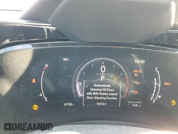 2025 Lexus NX 350 Luxury with VIN 2T2HGCEZ8SC060264, listed as a Copart auction lot 81298244 with 6,758 mi miles and Salvage title. Bid and sale history available at DreamBid. Image 9.