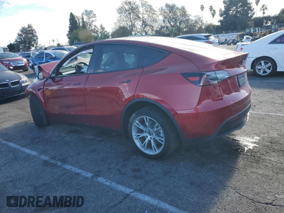 2024 Tesla Model Y Long Range with VIN 7SAYGDEE7RF009984, listed as a Copart auction lot 41662185 with Not Provided miles and Salvage Title. Bid and sale history available at DreamBid. Image 2.