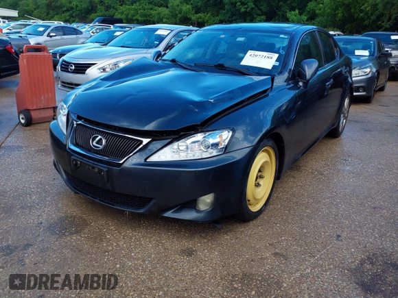 2008 Lexus IS 250 with VIN JTHBK262382071330, listed as a IAAI auction lot 42072188 with Not Provided miles. Bid and sale history available at carsss.com. Image 2.