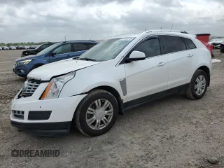 2015 Cadillac SRX Luxury Collection with VIN 3GYFNBE35FS522192, listed as a Copart auction lot 51488745 with 128,201 mi miles and Salvage Title. Bid and sale history available at carsss.com. Image 1.
