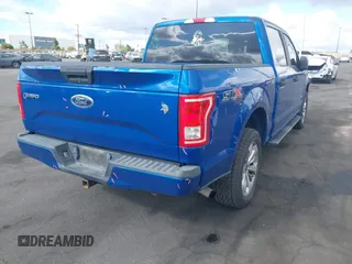 2017 Ford F-150 XL with VIN 1FTEW1EP0HKE52305, listed as a IAAI auction lot 41909730 with 107,277 mi miles. Bid and sale history available at carsss.com. Image 4.