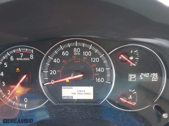2014 Nissan Maxima 3.5 SV w/Premium Pkg with VIN 1N4AA5AP2EC912540, listed as a IAAI auction lot 41400905 with 240,195 mi miles. Bid and sale history available at carsss.com. Image 7.