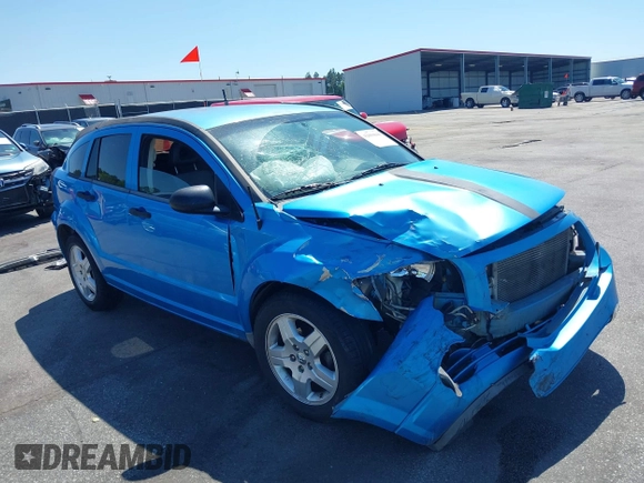 2008 Dodge Caliber SXT with VIN 1B3HB48B08D548659, listed as a IAAI auction lot 42050640 with 281,787 mi miles. Bid and sale history available at carsss.com. Image 1.