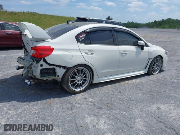 2017 Subaru WRX Premium with VIN JF1VA1E64H9828782, listed as a IAAI auction lot 40722034 with 86,554 mi miles and . Bid and sale history available at DreamBid. Image 4.