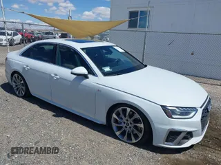2021 Audi A4 S line Premium Plus with VIN WAUEAAF44MN005744, listed as a IAAI auction lot 41959164 with 29,127 mi miles and . Bid and sale history available at DreamBid. Image 1.