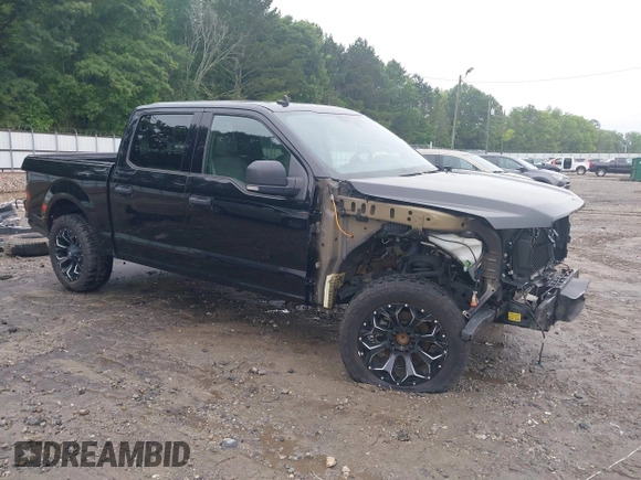 2019 Ford F-150 XL with VIN 1FTEW1C43KFC10164, listed as a IAAI auction lot 42342646 with 93,377 mi miles and . Bid and sale history available at DreamBid. Image 1.