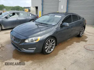 2015 Volvo S60 T6 Drive-E Platinum with VIN YV149MFM2F2355400, listed as a Copart auction lot 58525604 with 112,349 mi miles and Salvage title. Bid and sale history available at DreamBid. Image 1.