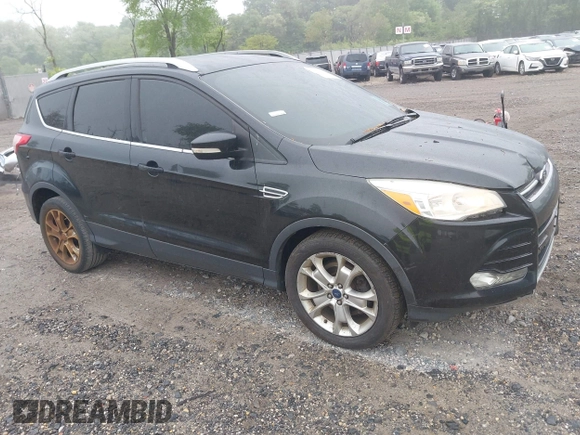 2014 Ford Escape Titanium with VIN 1FMCU9J90EUC24898, listed as a IAAI auction lot 42166523 with 152,464 mi miles and . Bid and sale history available at DreamBid. Image 1.