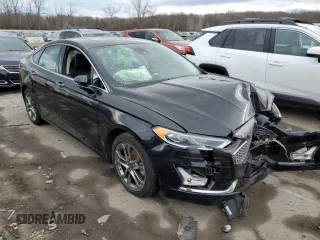 2020 Ford Fusion Hybrid Titanium with VIN 3FA6P0RU7LR157059, listed as a Copart auction lot 37586093 with 0 mi miles. Bid and sale history available at carsss.com. Image 4.