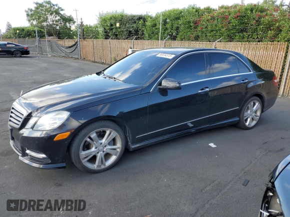 2013 Mercedes-Benz E 350 Luxury with VIN WDDHF5KBXDA687457, listed as a Copart auction lot 56534515 with 141,808 mi miles and Salvage title. Bid and sale history available at DreamBid. Image 1.