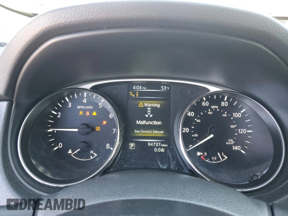 2015 Nissan Rogue SL with VIN 5N1AT2MV3FC865836, listed as a Copart auction lot 49091635 with 94,737 mi miles and Salvage Title. Bid and sale history available at carsss.com. Image 9.