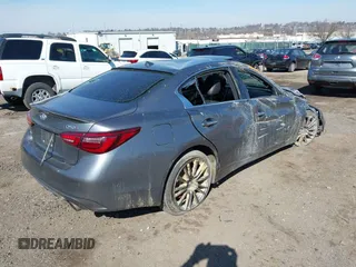 2018 Infiniti Q50 RED SPORT 400 with VIN JN1FV7AR7JM481248, listed as a IAAI auction lot 41645010 with 88,097 mi miles. Bid and sale history available at carsss.com. Image 4.