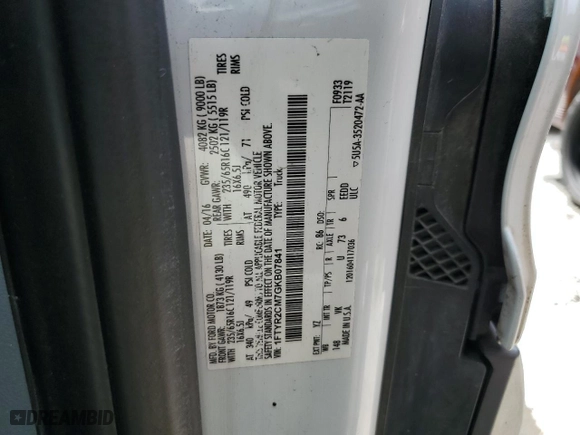 2016 Ford Transit Cargo Van with VIN 1FTYR2CM7GKB07841, listed as a Copart auction lot 69805554 with 135,567 mi miles and Salvage Title. Bid and sale history available at carsss.com. Image 14.