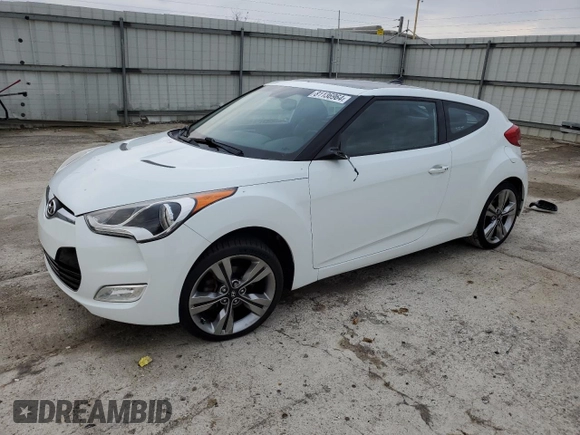 2014 Hyundai Veloster with VIN KMHTC6ADXEU184741, listed as a Copart auction lot 81136964 with 85,453 mi miles and Salvage Title. Bid and sale history available at carsss.com. Image 1.