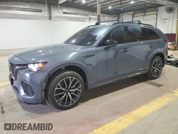 2025 Mazda CX-70 с VIN JM3KJEHC9S1112334, выставлен на аукционе Copart как лот 52044705 с пробегом 3 418 миль миль и Списание • Salvage title. История ставок и продаж доступна на DreamBid. Изображение 1.