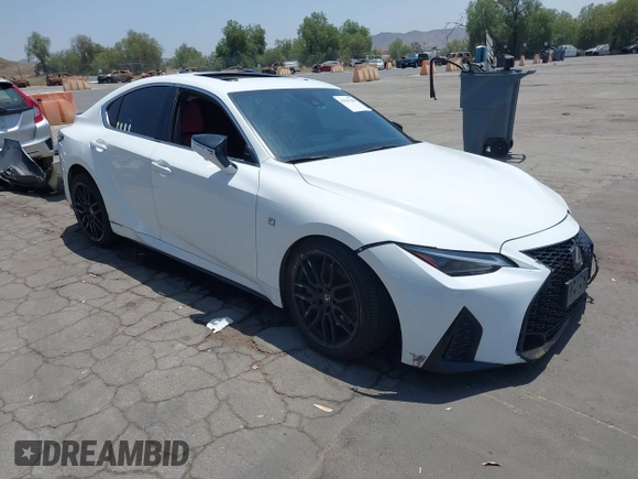 2023 Lexus IS 350 F Sport with VIN JTHGZ1B20P5059313, listed as a IAAI auction lot 42347689 with 32,949 mi miles and . Bid and sale history available at DreamBid. Image 1.