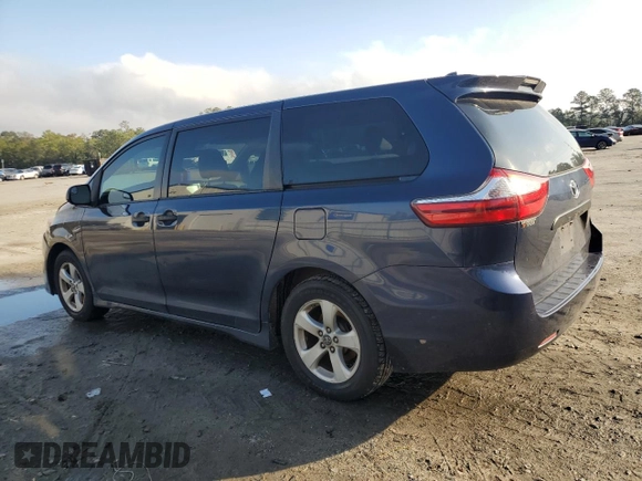 2019 Toyota Sienna L with VIN 5TDZZ3DC3KS015479, listed as a Copart auction lot 79917304 with 81,487 mi miles and Salvage Title. Bid and sale history available at carsss.com. Image 2.