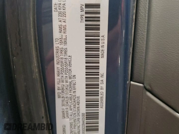 2008 Subaru Tribeca Limited с VIN 4S4WX93D284405088, выставлен на аукционе Copart как лот 86529054 с пробегом 178 600 миль миль и Чистый • Clean title. История ставок и продаж доступна на DreamBid. Изображение 14.
