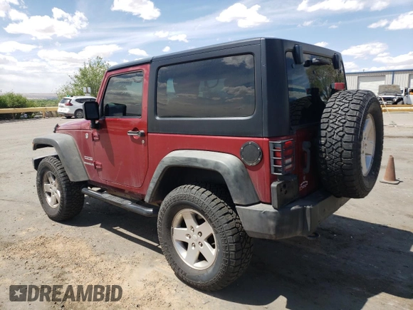 2012 Jeep Wrangler Sport with VIN 1C4GJWAG6CL114615, listed as a Copart auction lot 55355045 with 158,342 mi miles and Salvage title. Bid and sale history available at DreamBid. Image 2.