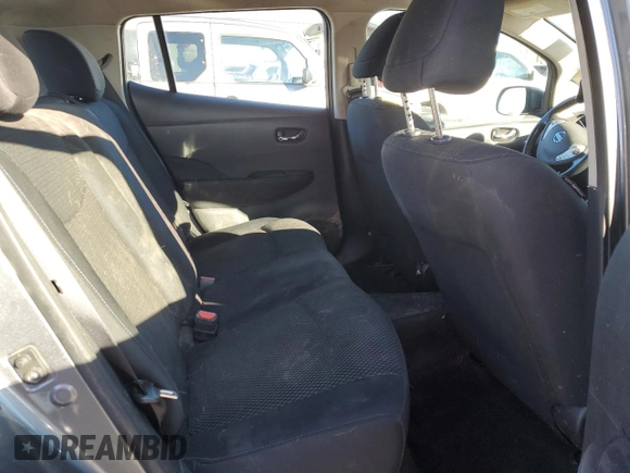 2015 Nissan LEAF SV with VIN 1N4AZ0CP8FC335118, listed as a Copart auction lot 44023525 with 75,071 mi miles and Salvage Title. Bid and sale history available at carsss.com. Image 10.