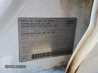 2015 Audi allroad Premium Plus with VIN WA1UFAFL5FA040210, listed as a Copart auction lot 87516935 with 128,648 mi miles and Salvage Title. Bid and sale history available at carsss.com. Image 12.