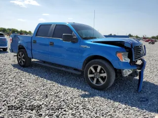 2014 Ford F-150 XL with VIN 1FTEW1CM9EKG29714, listed as a Copart auction lot 53316465 with 216,443 mi miles and Salvage Title. Bid and sale history available at carsss.com. Image 4.