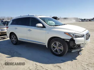 2020 Infiniti QX60 Luxe with VIN 5N1DL0MN8LC518712, listed as a Copart auction lot 45450495 with 37,265 mi miles and Salvage Title. Bid and sale history available at DreamBid. Image 4.