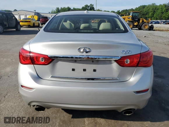 2017 Infiniti Q50 Premium with VIN JN1EV7AP4HM739472, listed as a Copart auction lot 57230925 with 88,352 mi miles and Salvage title. Bid and sale history available at DreamBid. Image 6.