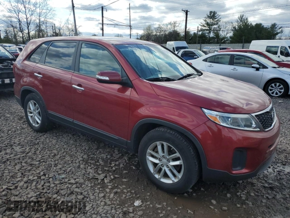 2014 Kia Sorento LX with VIN 5XYKT3A63EG466656, listed as a Copart auction lot 53100805 with 84,067 mi miles and Salvage Title. Bid and sale history available at carsss.com. Image 4.