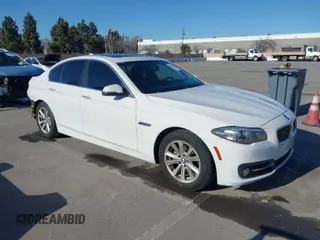 2015 BMW 5 Series 528i with VIN WBA5A5C5XFD523340, listed as a IAAI auction lot 41756131 with 97,719 mi miles. Bid and sale history available at carsss.com. Image 1.