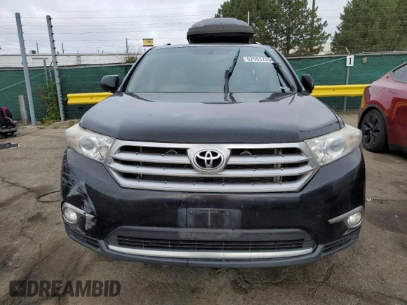 2013 Toyota Highlander Limited with VIN 5TDDK3EH6DS219401, listed as a Copart auction lot 62085705 with 282,264 mi miles and Salvage title. Bid and sale history available at DreamBid. Image 5.
