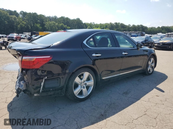 2012 Lexus LS 460 with VIN JTHBL5EF5C5113149, listed as a Copart auction lot 62555505 with 122,359 mi miles and Salvage title. Bid and sale history available at DreamBid. Image 3.