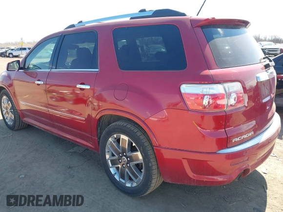 2012 GMC Acadia Denali with VIN 1GKKVTEDXCJ354098, listed as a IAAI auction lot 41875891 with 189,118 mi miles. Bid and sale history available at carsss.com. Image 3.