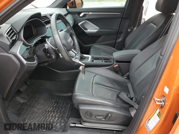 2022 Audi Q3 S line Premium Plus with VIN WA1EECF39N1149268, listed as a Copart auction lot 54211345 with 34,646 mi miles and Salvage title. Bid and sale history available at DreamBid. Image 7.