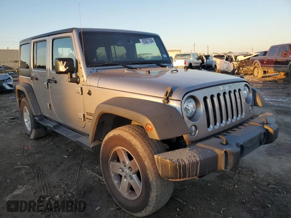 2018 Jeep Wrangler JK Unlimited Sport S with VIN 1C4HJWDG3JL891010, listed as a Copart auction lot 85007304 with 126,887 mi miles and Salvage Title. Bid and sale history available at carsss.com. Image 4.