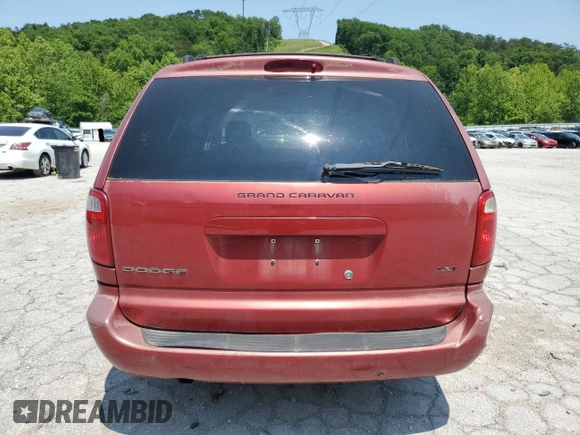 2005 Dodge Caravan SXT with VIN 2D4GP44L75R580045, listed as a Copart auction lot 59281875 with 184,339 mi miles and Salvage title. Bid and sale history available at DreamBid. Image 6.