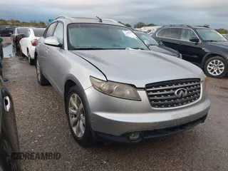 2005 Infiniti FX z VIN JNRAS08W25X207463, wystawiony jako IAAI lot #40895336 z przebiegiem Nie podano mil oraz . Historia ofert i sprzedaży dostępna na DreamBid. Obrazek 1.