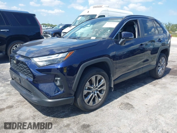 2024 Toyota RAV4 XLE Premium with VIN 2T3A1RFV4RW411614, listed as a IAAI auction lot 42295365 with 35,404 mi miles and . Bid and sale history available at DreamBid. Image 2.