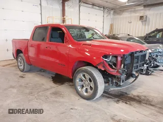 2022 Ram 1500 Big Horn with VIN 1C6RRFFG7NN455417, listed as a IAAI auction lot 42376491 with 33,303 mi miles and . Bid and sale history available at DreamBid. Image 1.