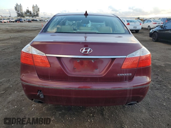 2011 Hyundai Genesis with VIN KMHGC4DE2BU118559, listed as a Copart auction lot 42318225 with 120,310 mi miles and Salvage Title. Bid and sale history available at carsss.com. Image 6.