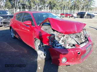 2011 Lexus CT 200h with VIN JTHKD5BH1B2008322, listed as a IAAI auction lot 41681509 with 132,537 mi miles. Bid and sale history available at carsss.com. Image 1.