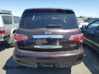 2012 Infiniti QX56 7-passenger with VIN JN8AZ2NE7C9018543, listed as a Copart auction lot 68306864 with 94,309 mi miles and Salvage Title. Bid and sale history available at carsss.com. Image 6.