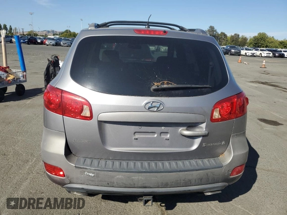 2007 Hyundai Santa Fe GLS with VIN 5NMSG13D27H036016, listed as a Copart auction lot 58763905 with 216,880 mi miles and Clean title. Bid and sale history available at DreamBid. Image 6.