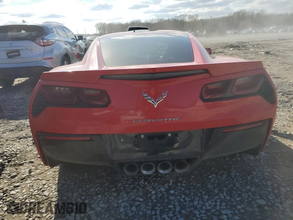 2016 Chevrolet Corvette Z51 2LT with VIN 1G1YK2D73G5107713, listed as a Copart auction lot 44082503 with 0 mi miles. Bid and sale history available at carsss.com. Image 6.