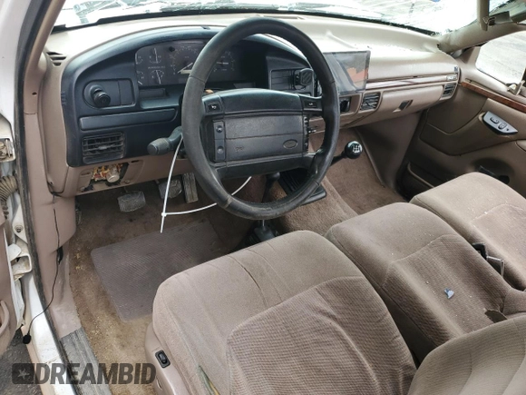 1996 Ford F-150 with VIN 1FTEF14Y2TLB39012, listed as a Copart auction lot 58576095 with 162,231 mi miles and Salvage title. Bid and sale history available at DreamBid. Image 8.
