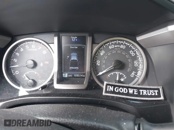 2018 Toyota Tacoma SR with VIN 3TMGZ5AN1JM150189, listed as a IAAI auction lot 41814119 with 109,014 mi miles. Bid and sale history available at carsss.com. Image 7.