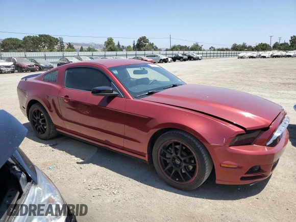 2014 Ford Mustang V6 with VIN 1ZVBP8AM5E5217295, listed as a Copart auction lot 61472765 with 141,580 mi miles and Salvage title. Bid and sale history available at DreamBid. Image 4.