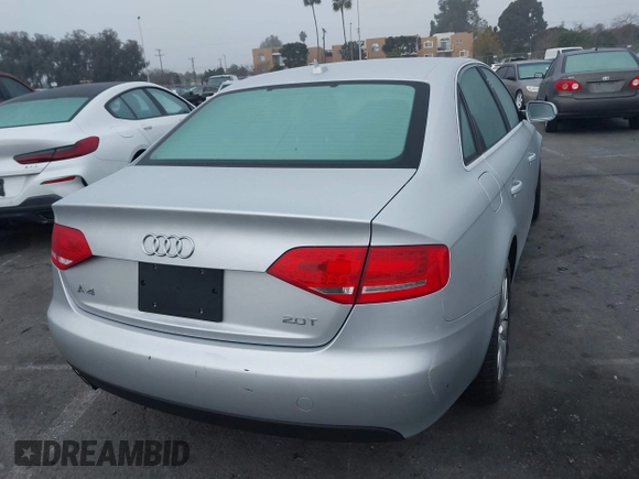 2012 Audi A4 2.0T Premium with VIN WAUAFAFL2CN020314, listed as a IAAI auction lot 41217923 with 36,954 mi miles. Bid and sale history available at carsss.com. Image 4.